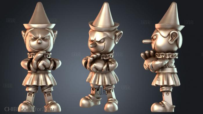 CHIBI_5548 stl model for CNC