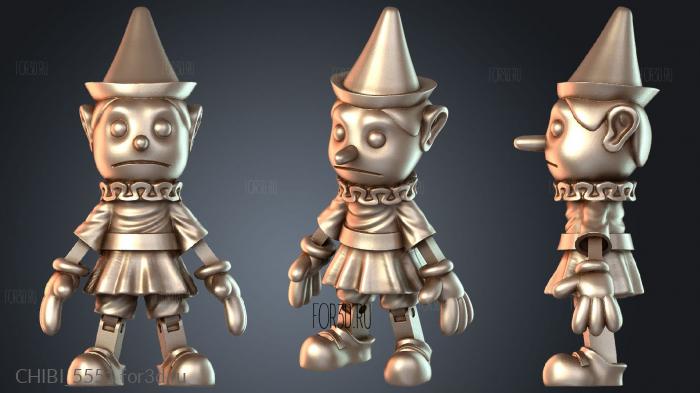 CHIBI_5551 stl model for CNC