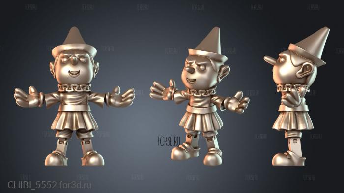 CHIBI_5552 stl model for CNC