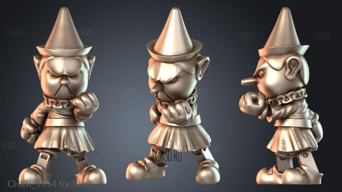 CHIBI_5554 stl model for CNC