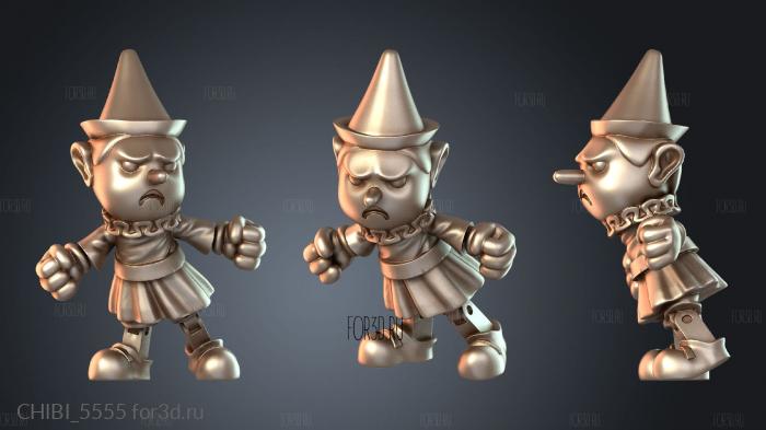 CHIBI_5555 stl model for CNC
