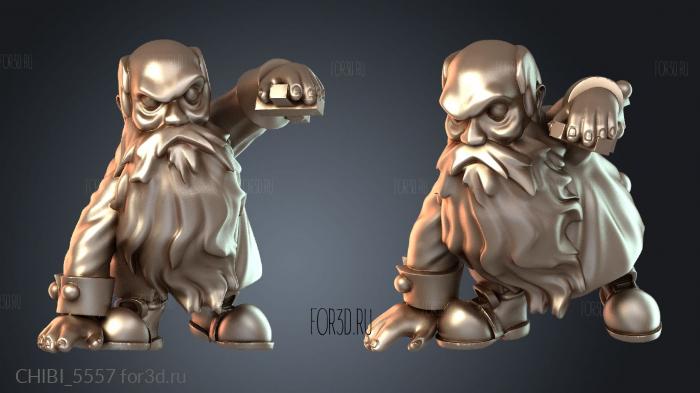 CHIBI_5557 stl model for CNC