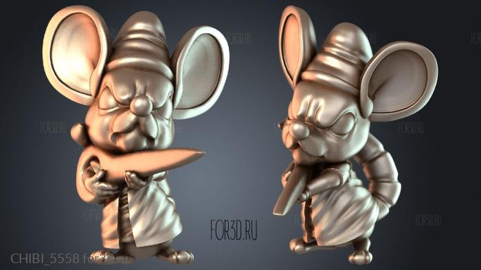 CHIBI_5558 stl model for CNC