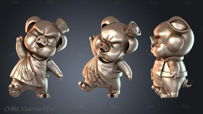 CHIBI_5560 stl model for CNC