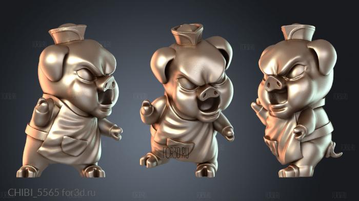 CHIBI_5565 stl model for CNC