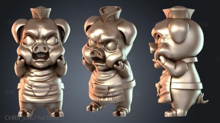 CHIBI_5567 stl model for CNC