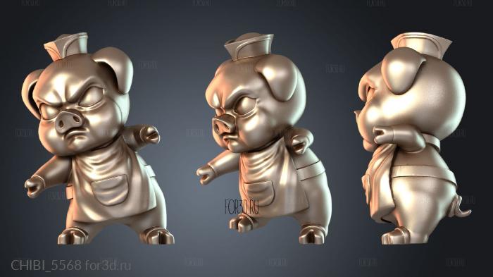 CHIBI_5568 stl model for CNC