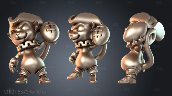 CHIBI_5573 stl model for CNC