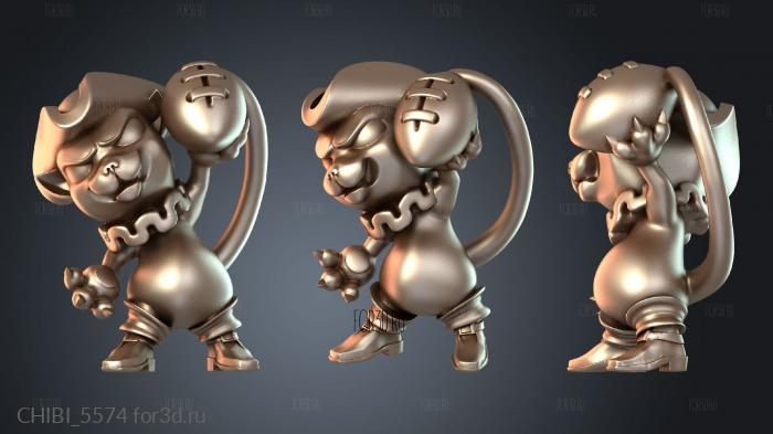 CHIBI_5574 stl model for CNC