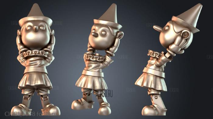 CHIBI_5578 stl model for CNC