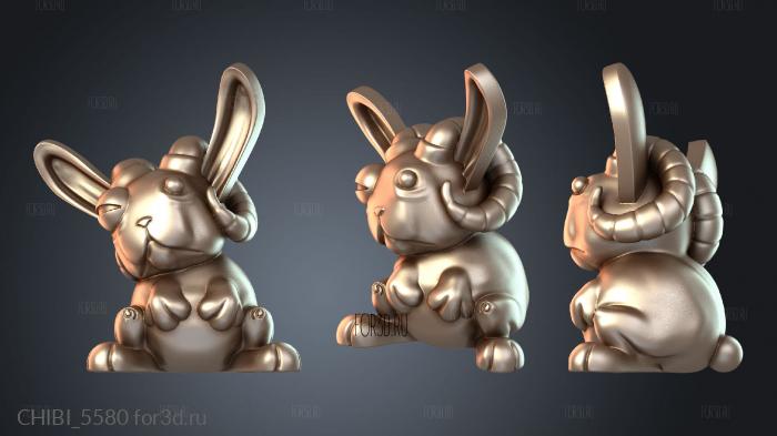 CHIBI_5580 stl model for CNC