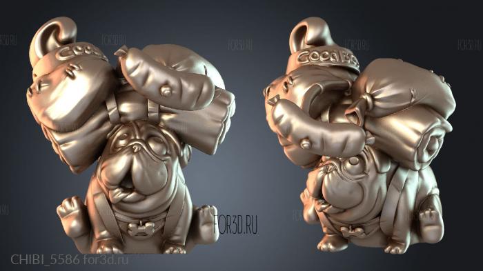 CHIBI_5586 stl model for CNC