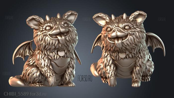 CHIBI_5589 stl model for CNC
