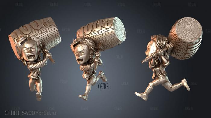 CHIBI_5600 stl model for CNC