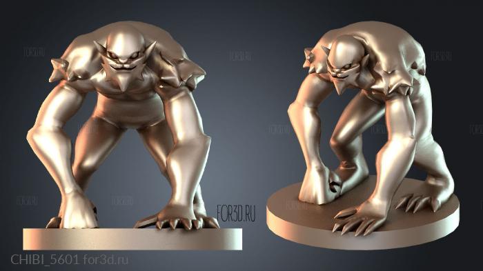 CHIBI_5601 stl model for CNC