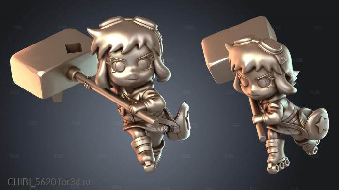 CHIBI_5620 stl model for CNC