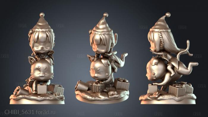 CHIBI_5631 stl model for CNC
