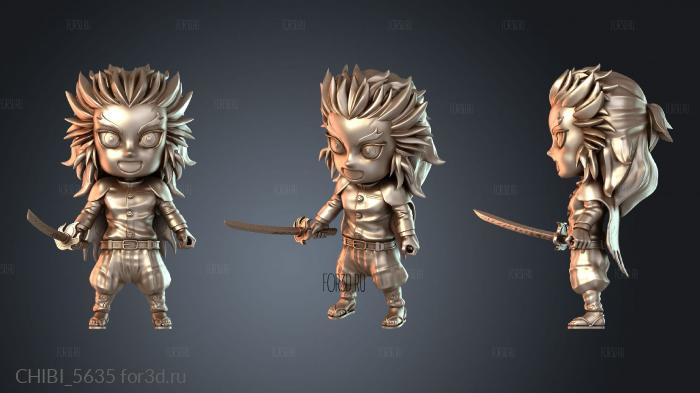 CHIBI_5635 stl model for CNC