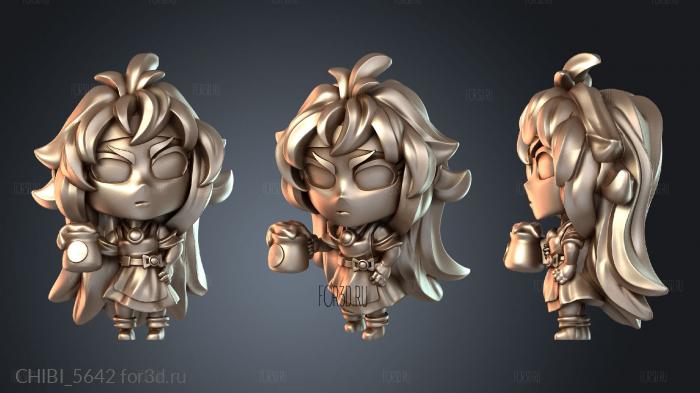 CHIBI_5642 stl model for CNC