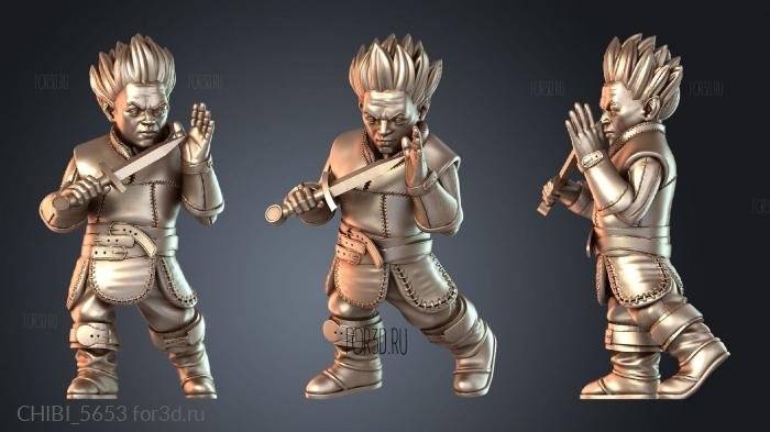 CHIBI_5653 stl model for CNC