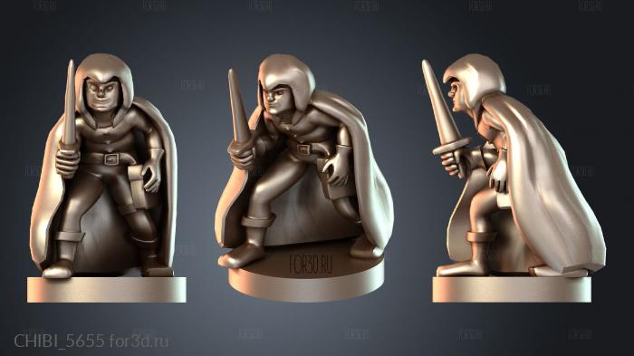 CHIBI_5655 stl model for CNC