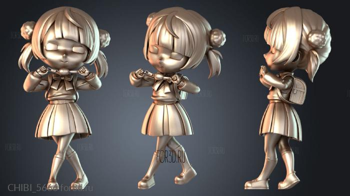 CHIBI_5666 stl model for CNC