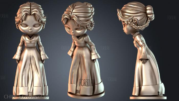 CHIBI_5670 stl model for CNC