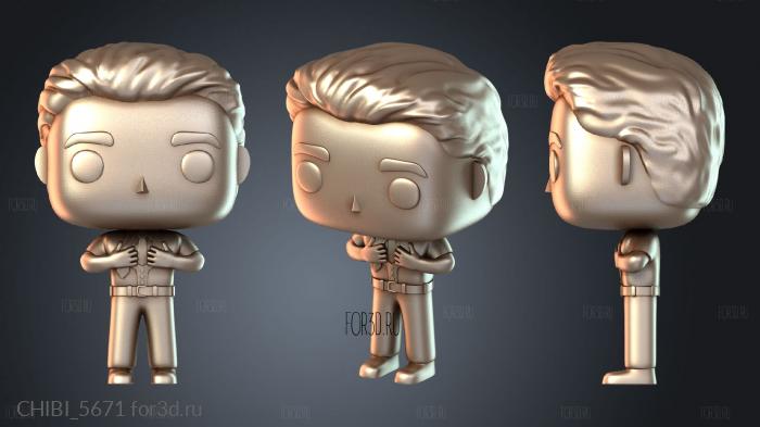 CHIBI_5671 stl model for CNC