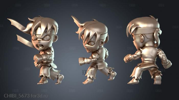CHIBI_5673 stl model for CNC