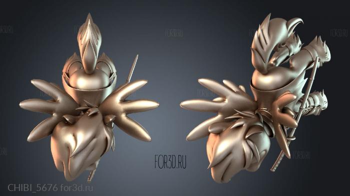 CHIBI_5676 stl model for CNC