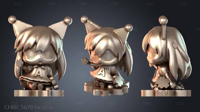 CHIBI_5678 stl model for CNC