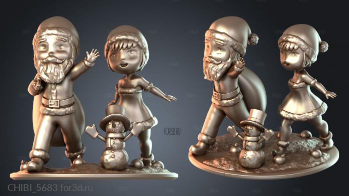 CHIBI_5683 stl model for CNC