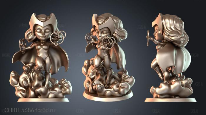 CHIBI_5686 stl model for CNC