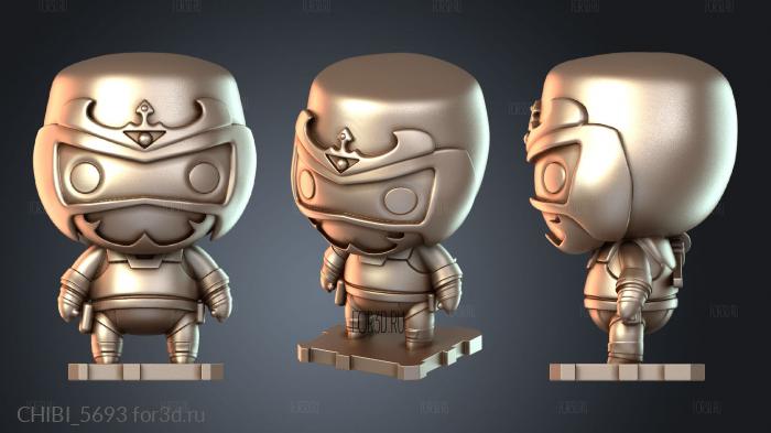 CHIBI_5693 stl model for CNC