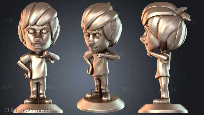 CHIBI_5699 stl model for CNC