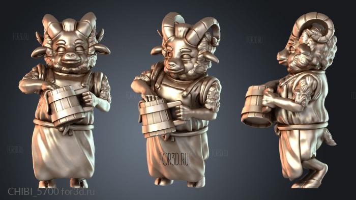 CHIBI_5700 stl model for CNC
