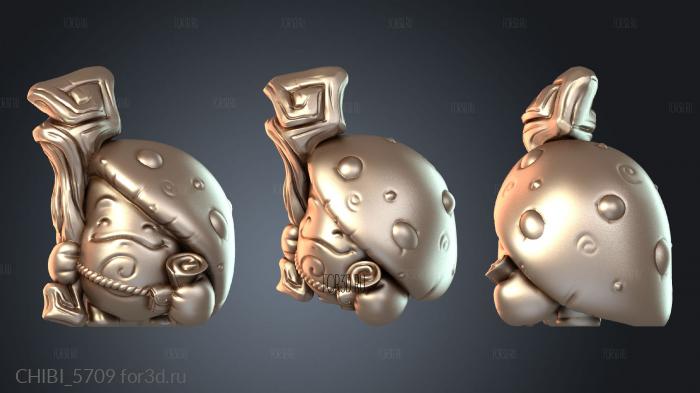 CHIBI_5709 stl model for CNC