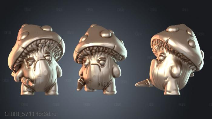 CHIBI_5711 stl model for CNC
