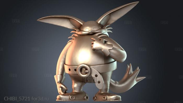 CHIBI_5721 stl model for CNC