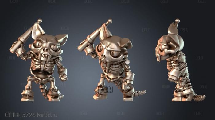 CHIBI_5726 stl model for CNC