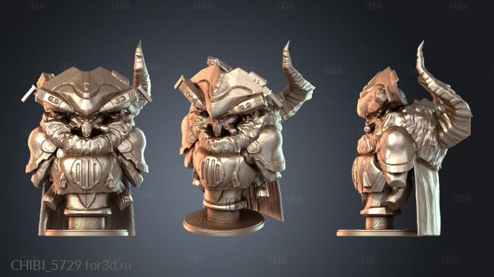 CHIBI_5729 stl model for CNC