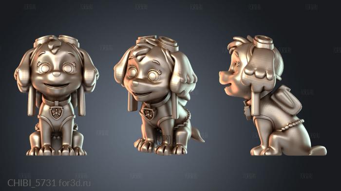 CHIBI_5731 stl model for CNC