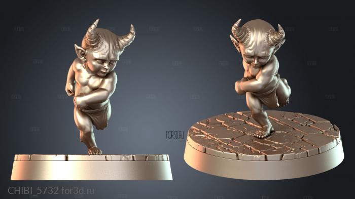 CHIBI_5732 stl model for CNC