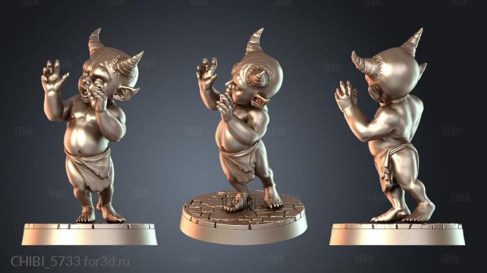 CHIBI_5733 stl model for CNC