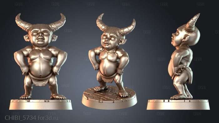 CHIBI_5734 stl model for CNC