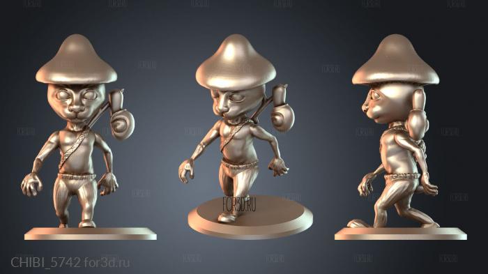CHIBI_5742 stl model for CNC
