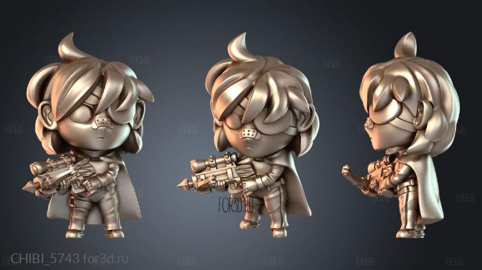 CHIBI_5743 stl model for CNC