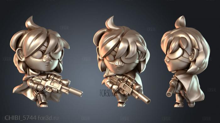 CHIBI_5744 stl model for CNC