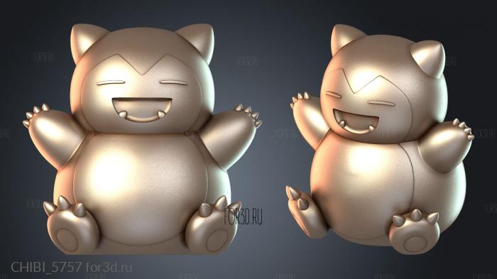 CHIBI_5757 stl model for CNC