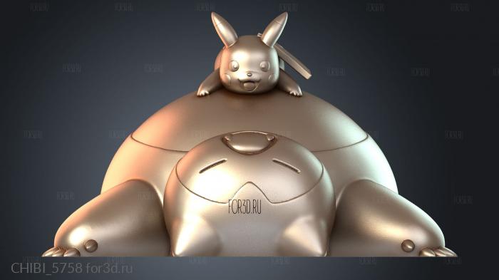 CHIBI_5758 stl model for CNC